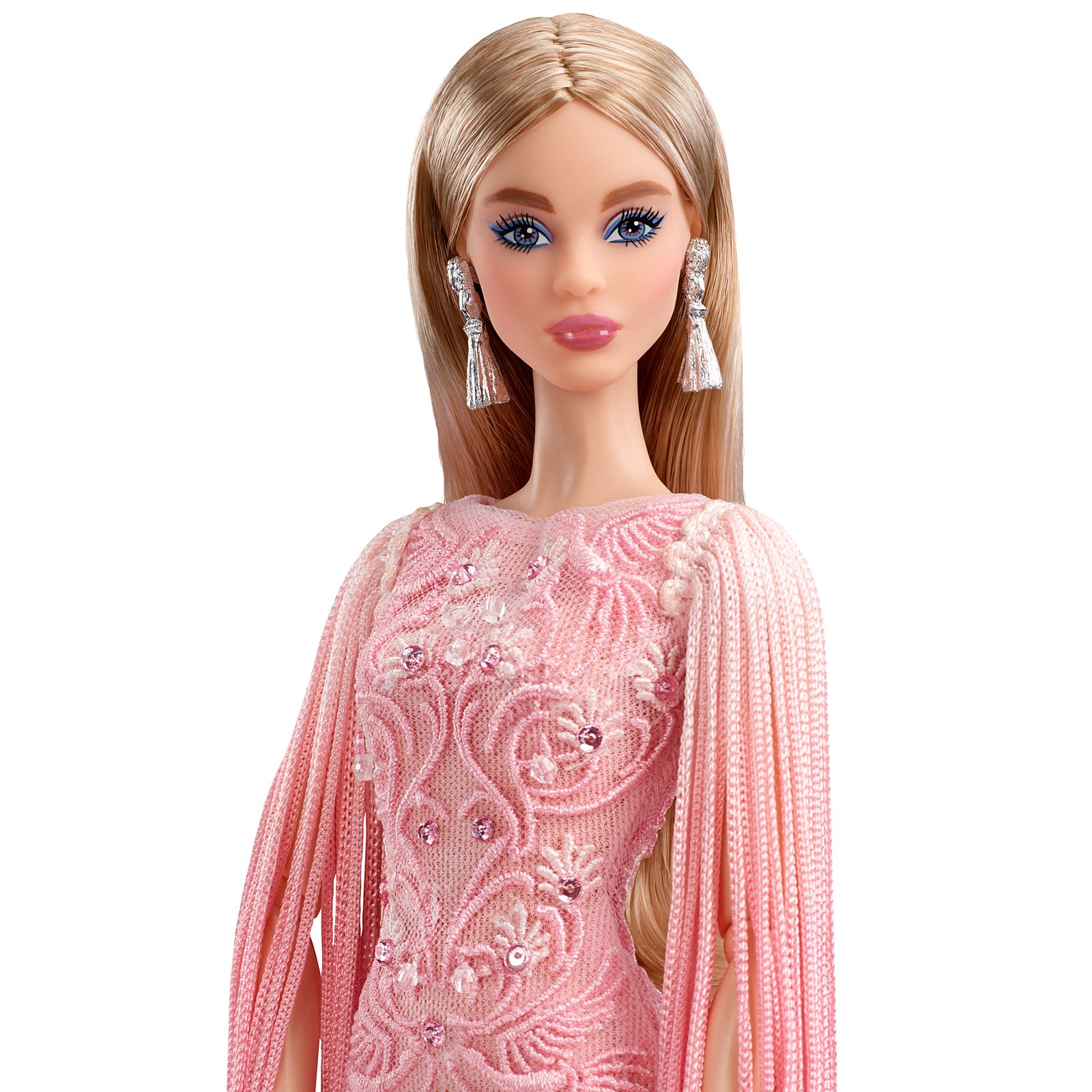 Blush Fringed Gown Barbie Doll - Perfectory Barbie Edition