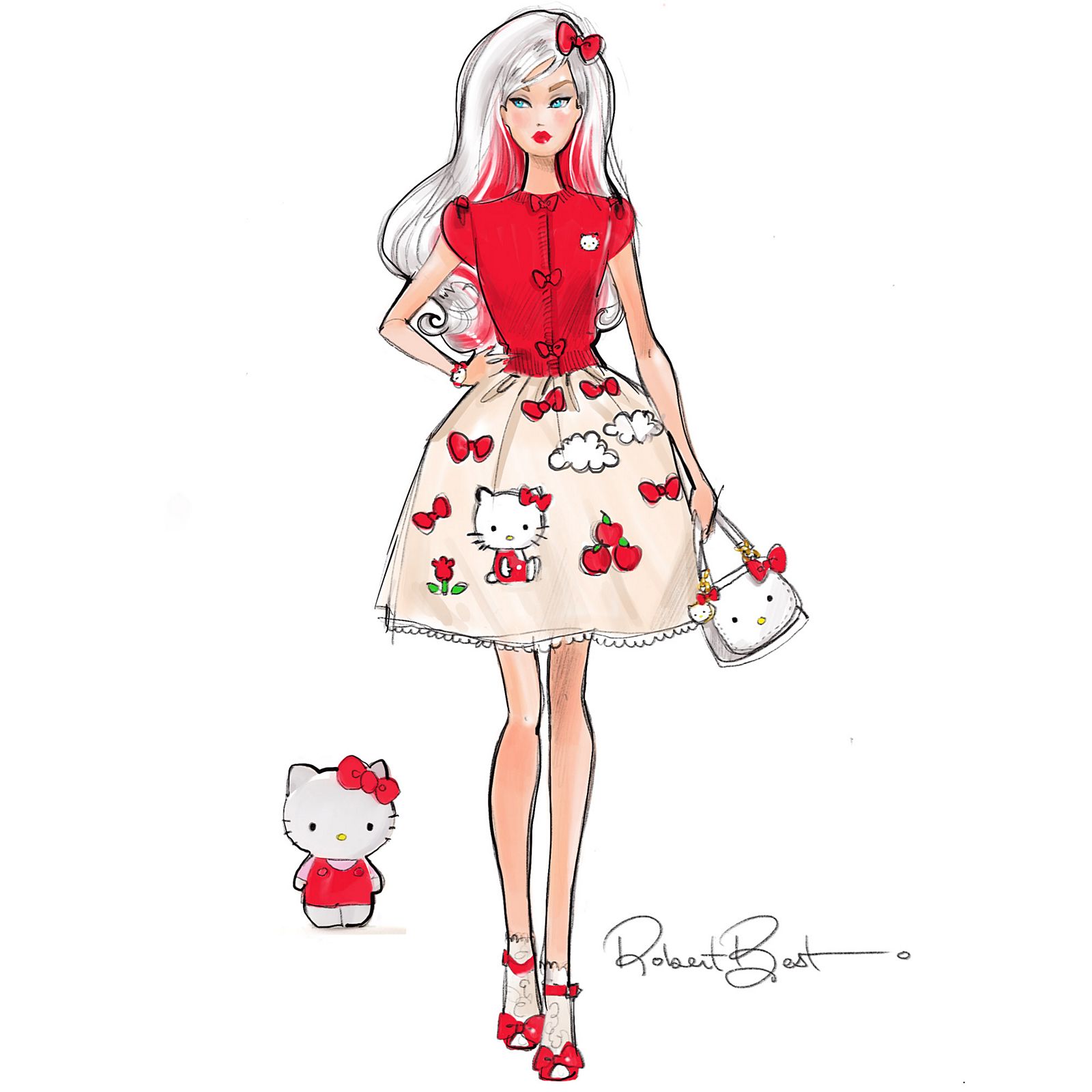 barbie hello kitty