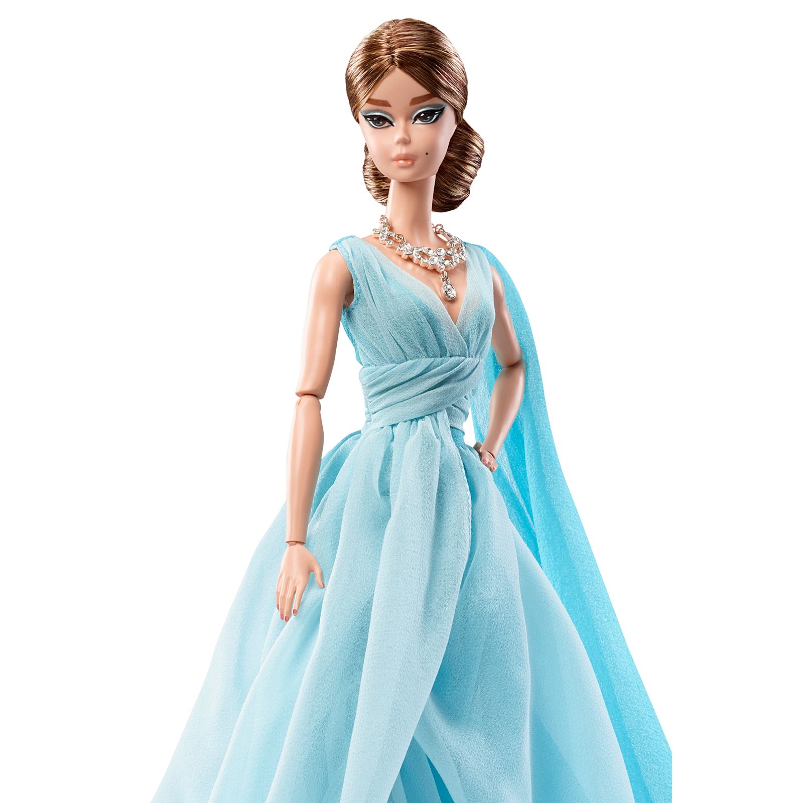 barbie in blue gown